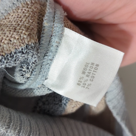 St John Sport Vintage Blue Wool Blend Cardigan Sweater - Picture 5 of 9